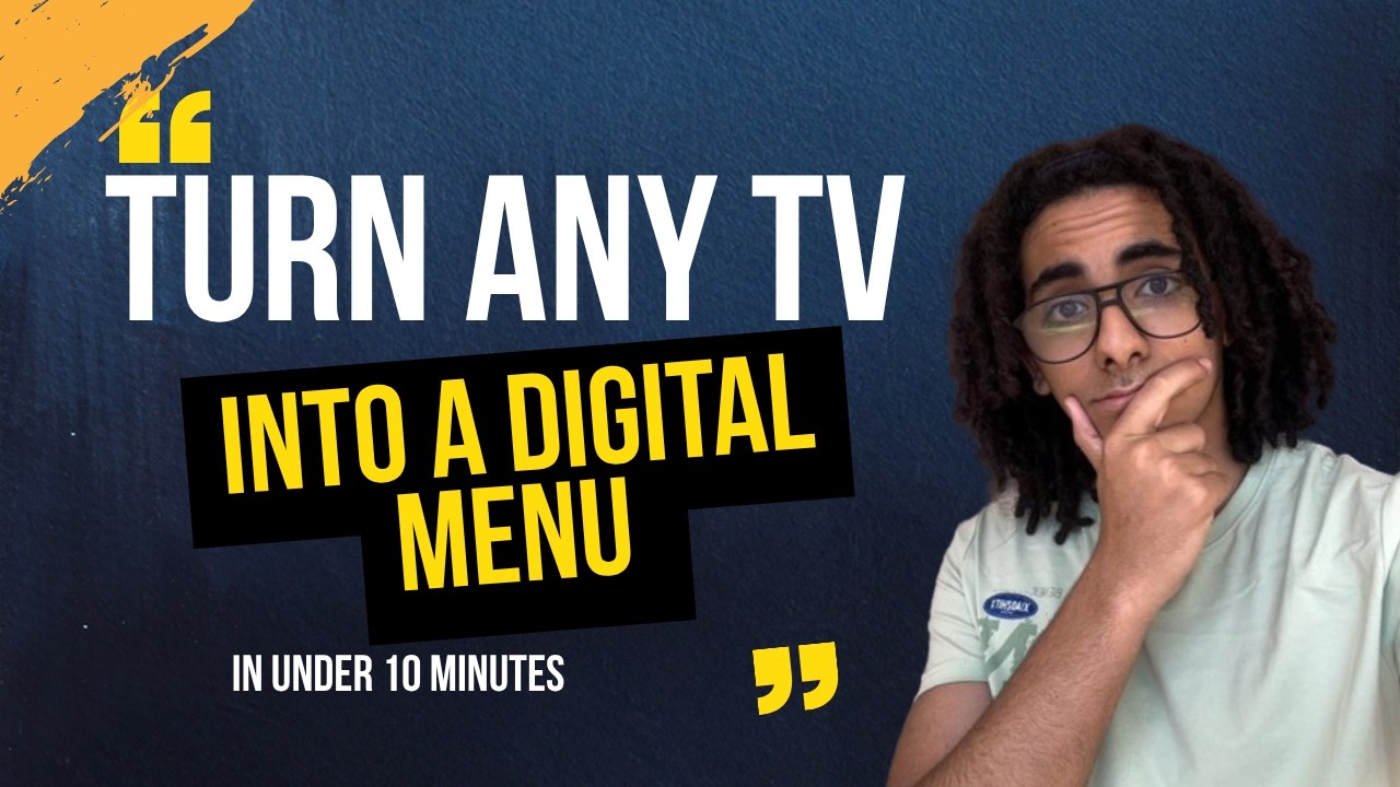 Turn Any TV into a Restaurant Digital Menu in Under 10 Minutes