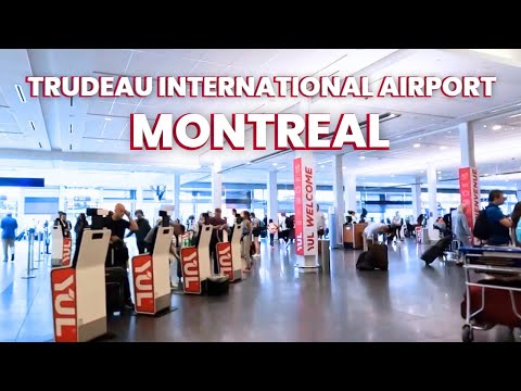 [4K] Montreal 🇨🇦 Aeroporto Internacional Trudeau-YUL Caminhada Virtual - 2023