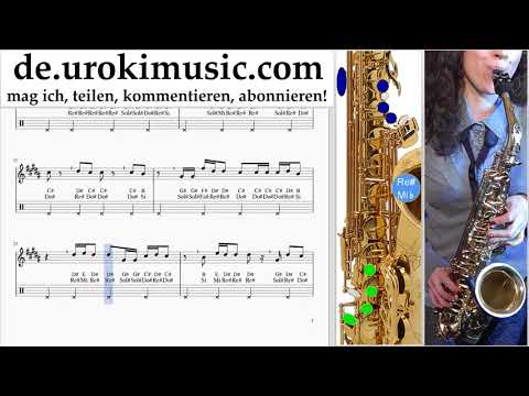 Saxophonunterricht (Alt) The Chainsmokers - Sick Boy Noten Lernen um-ih995