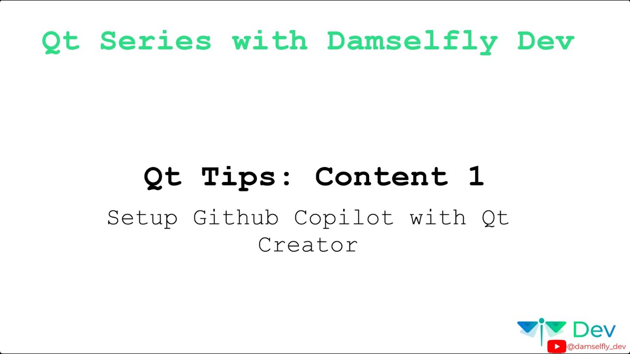 Qt C++ Tips: How to use Github Copilot on Qt Creator