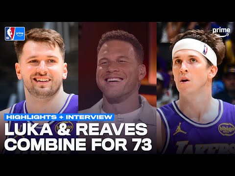 Luka & Austin Reaves GO OFF | Lakers-Mavs Highlights + Interview | NBA on Prime