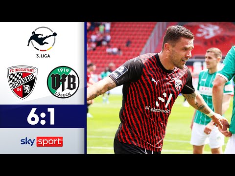Ingolstädter schießen ein halbes Dutzend! | FC Ingolstadt 04 - VfB Lübeck | Highlights - 3. Liga