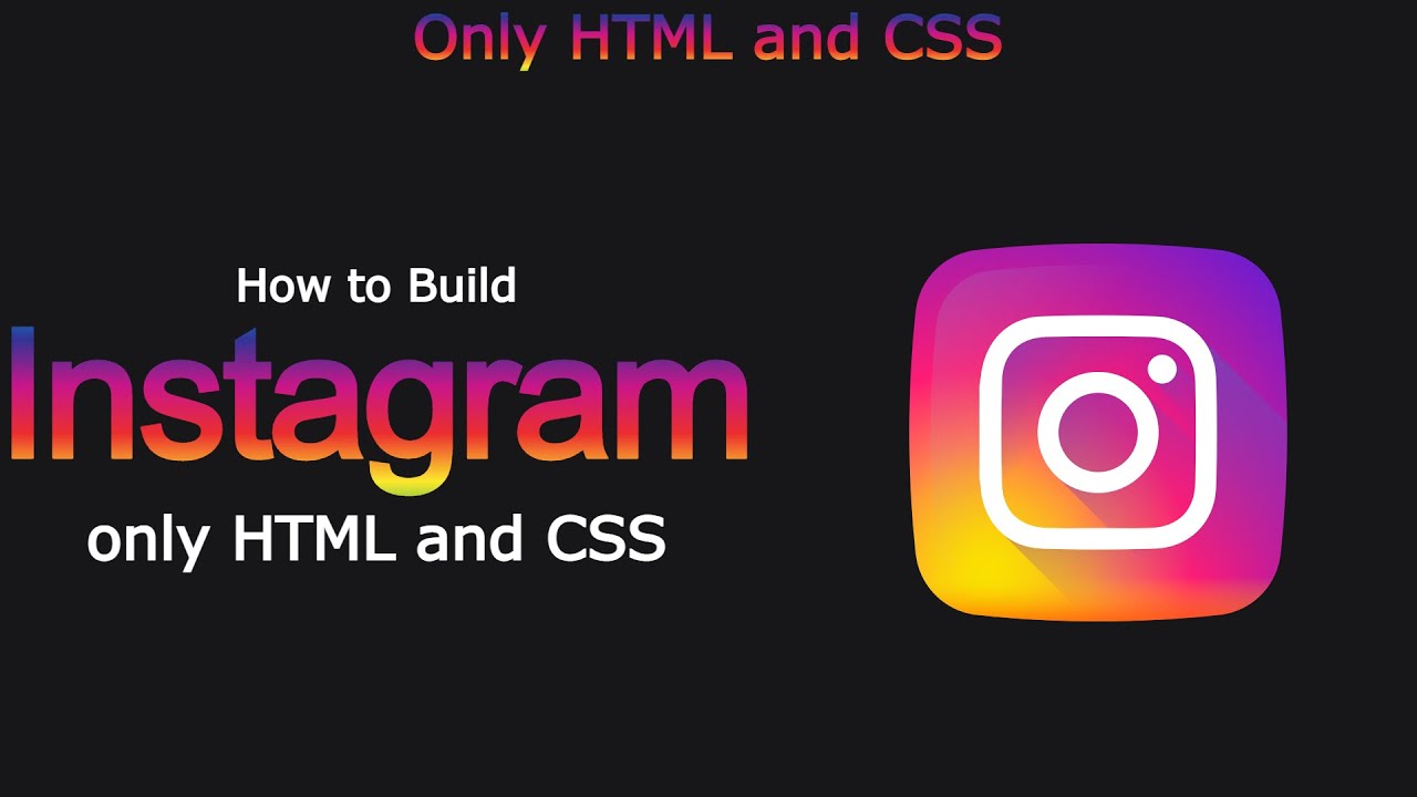 how to build Instagram UI clone using HTML and CSS for Beginners | Navbar
