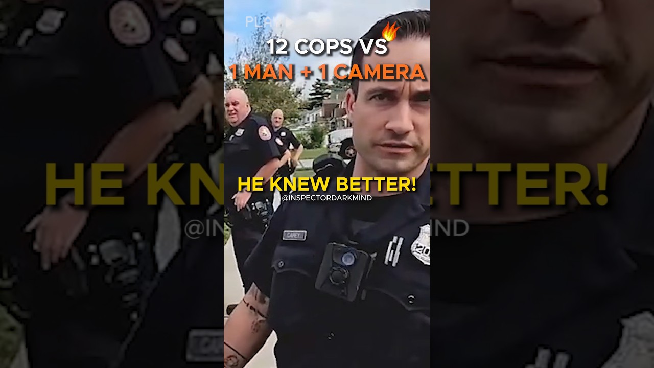 Guy Refuses To ID To A Dozen Cops Showing Up For A Camera In Public. 1st, 4th And 5th Amendment Win