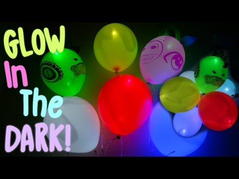 GLOW IN THE DARK BALLOONS!! Amazing Glow in the Dark Party Balloons DIY Video
