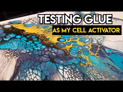DIY CHEAP Gold Cell Activator! Recipe Experiment & Paint Pour Blowout