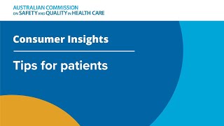 6. Tips for patients