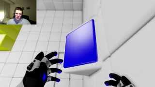 Q.U.B.E. First Time Playthrough Level 3: Rotating Walls and Gravity Puzzles