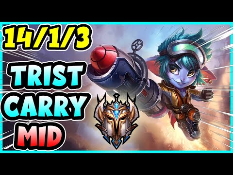 DOMINATING as Tristana Mid in a CHALLENGER Game (5v5 Competitive Game)