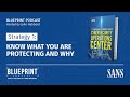 Strategy 1: Know What You Are Protecting and Why | SANS Blueprint Podcast