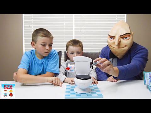 Little Heroes Learns to Play Toilet Trouble Board Game