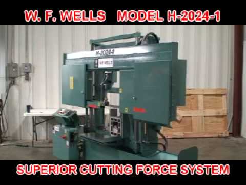 2024 W.F. WELLS H-2024-1 Horizontal Band Saws | Blackout Equipment, LLC (1)