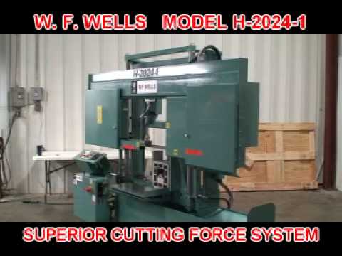 2023 W.F. WELLS H-2024-1 Horizontal Band Saws | Blackout Equipment, LLC (1)