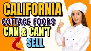Foods you CAN SELL AND CAN