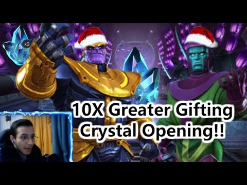 Merry Christmas! | 10X Greater Gifting Crystals And Cavalier Crystals! | Marvel Contest Of Champions