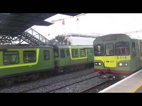 Irish Rail 8100 class dart trains at Bray, Co Wicklow