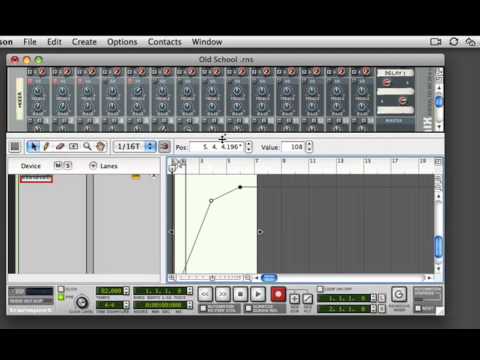 mixer automation in Reason Part 1