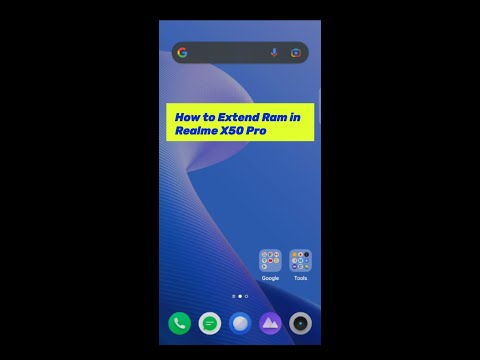 How to extend Realme X50 Pro 5G Ram?