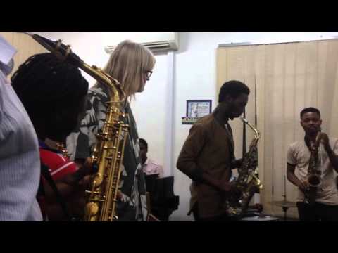 Villu Veski  jazzworkshop in Muson Center, Lagos, Nigeria