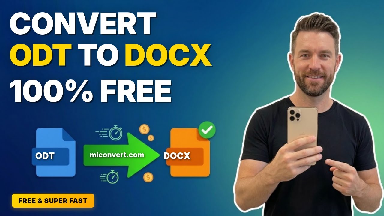 Convert ODT Files to DOCX Format Free Online | MiConvert.com
