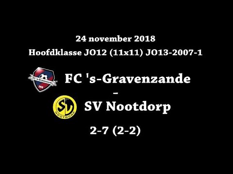 20181124 FC 's-Gravenzande JO13-2007-1 - SV Nootdorp JO13-2007-1 2-7 (2-2) - Doelpunten