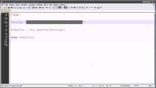 קורס PHP : שיעור 35 - פונקציית str_shuffle