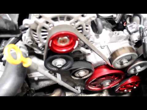 How to install Perrin Performance water pump and alternator pully BRZ FRS GT86