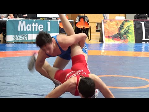 Wrestling / Ringen LM Sachsen 2024, Leipzig, Jugend A (U17) FR, 65 kg, Dzhegestaev - Abdurashidov, M