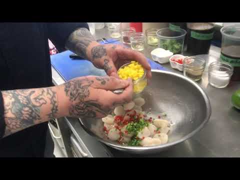 Recette Ceviche aux Pétoncle Resto Bistro Accents