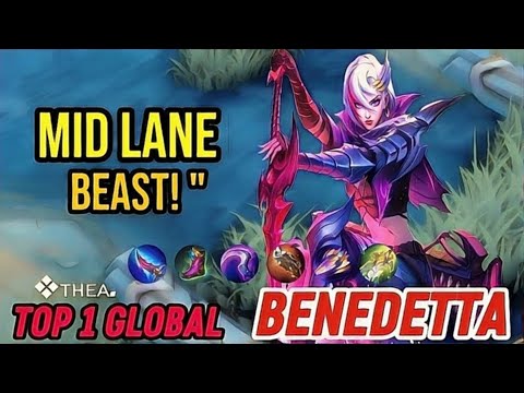 Gameplay Benedetta Mid Lane Beast!" Best Build [ Top 1 Global Benedetta ] Mobile Legends