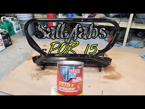 POR 15, front bumper and rear axle painted. Ep: 9 Jeep LJ Build