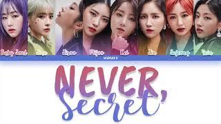 Lovelyz (러블리즈) - &#39;Never, Secret (절대, 비밀)&#39; Lyrics [Color Coded Han_Rom_Eng]