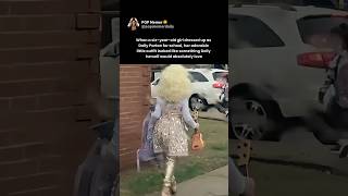 6-year-old girl dresses as Dolly Parton for school and absolutely NAILS the look 🥹 #dollyparton