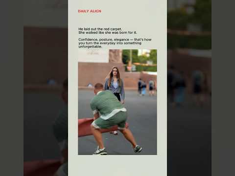 When your posture and presence are right — any street becomes a runway.