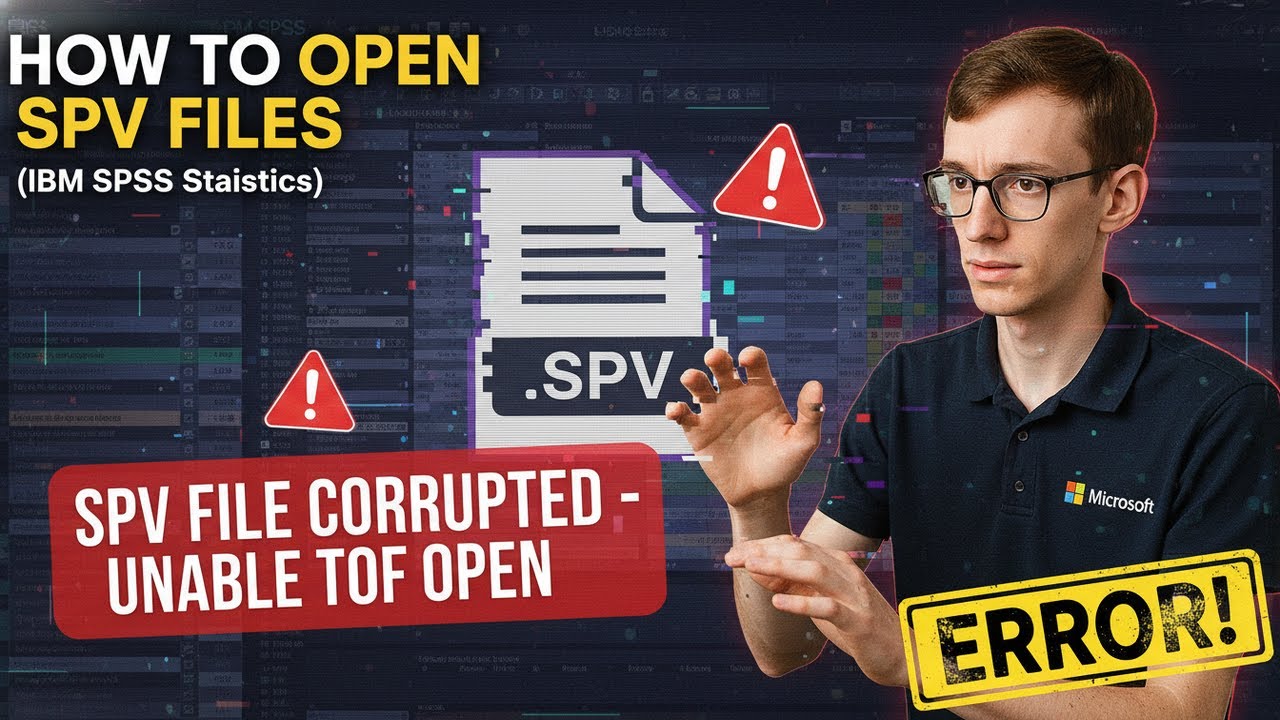 Opening SPV Files (IBM SPSS Statistics)