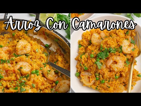 ARROZ CON CAMARONES EN 30-MINUTOS | Cómo Hacer Un Arroz Con Camarones Colombiano