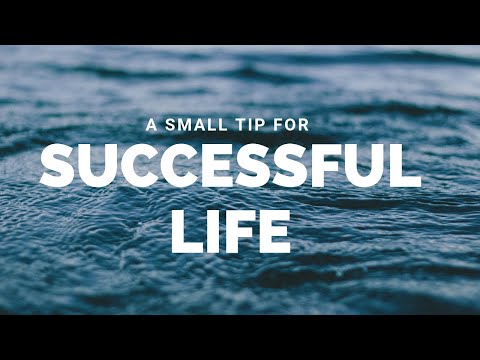 How to become successful easily | This will change your life | A small Tip to success | Cheers!!