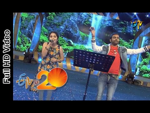 Dhamini and Sreerama Chandra Performs - Pacha Bottesina Song in Rajamandry ETV @ 20 Celebrations
