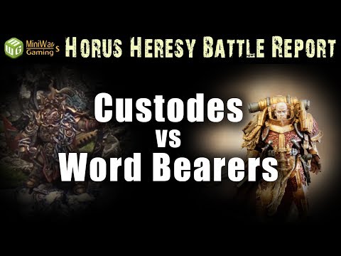 Custodes vs Word Bearers Horus Heresy Battle Report Ep 127