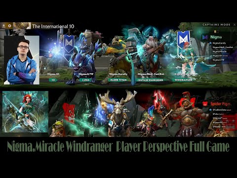 Windranger Mid (Nigma.Miracle) Spider Pigzs VS. Nigma - Ti10 WE Qualifiers Game2