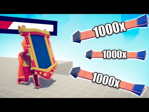 FIRE MIRROR SHIELD vs 1000x OVERPOWERED UNITS - TABS | Totally Accurate Battle Simulator 2023