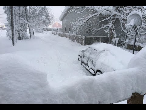 It finally stopped snowing in Erie, Pennsylvania, and the city is absolutely buried