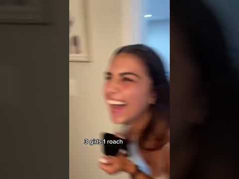 3 GIRLS VS. 1 ROACH 🪳#shorts