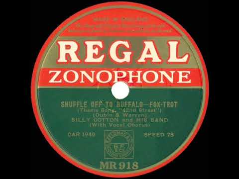 1933 Billy Cotton - Shuffle Off To Buffalo (Alan Breeze, vocal)