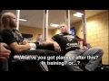 Randy Couture & Brock Lesnar backstage UFC 102 (with subtitles)