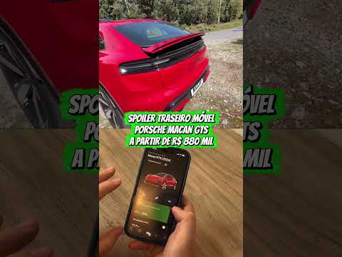 AERODINÂMICA ATIVA! Veja como funciona o spoiler móvel do Porsche Macan GTS! 😱