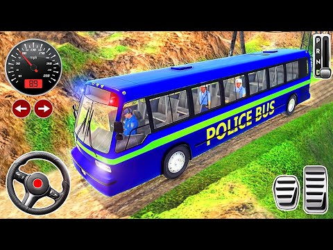 Mobile Police Bus Drive Off Road 3D - Prison Transport Driving Simulator - Best Android GamePlay