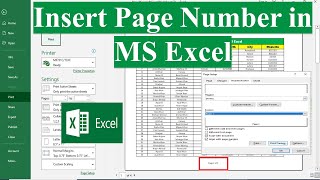 How to Add Page Number in MS Excel | Insert Specific Page Number in MS Excel
