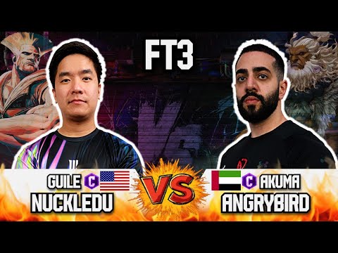 SF6 🔥 NuckleDu (Guile) vs AngryBird (Akuma) 🔥 High-Level Battle | FT3 SHOWDOWN | Street Fighter 6