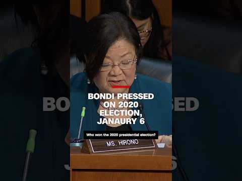 Bondi pressed on 2020 election, January 6